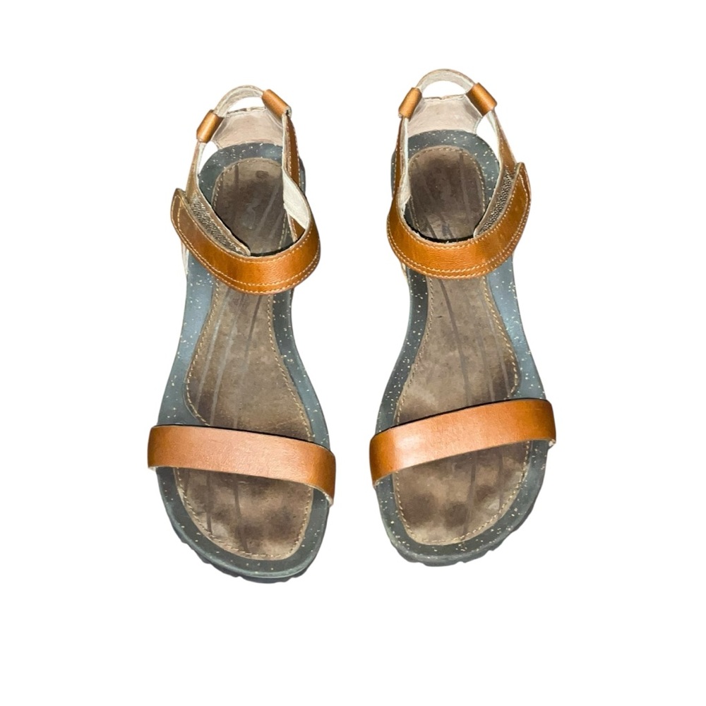 Teva Women's Tan Leather Strap Open-Toe Sandals